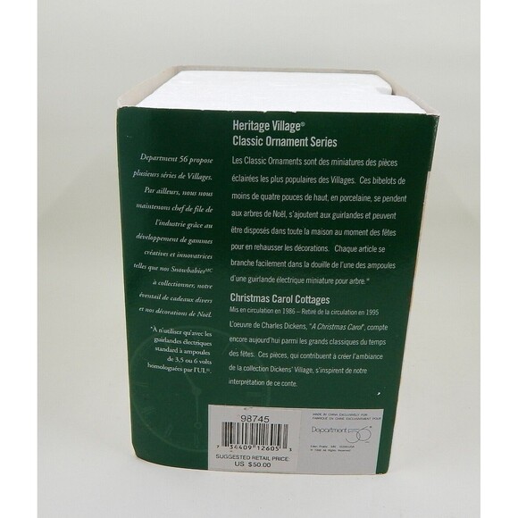 Department 56 Dept Dickens Bob Cratchet & Tiny Tim Cottage Lighted Ornament - Picture 10 of 11